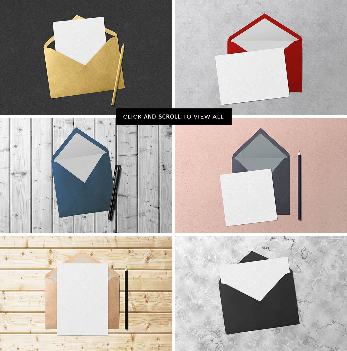 Greeting Card & Envelope Mockups By Lena Zakharova | TheHungryJPEGcom