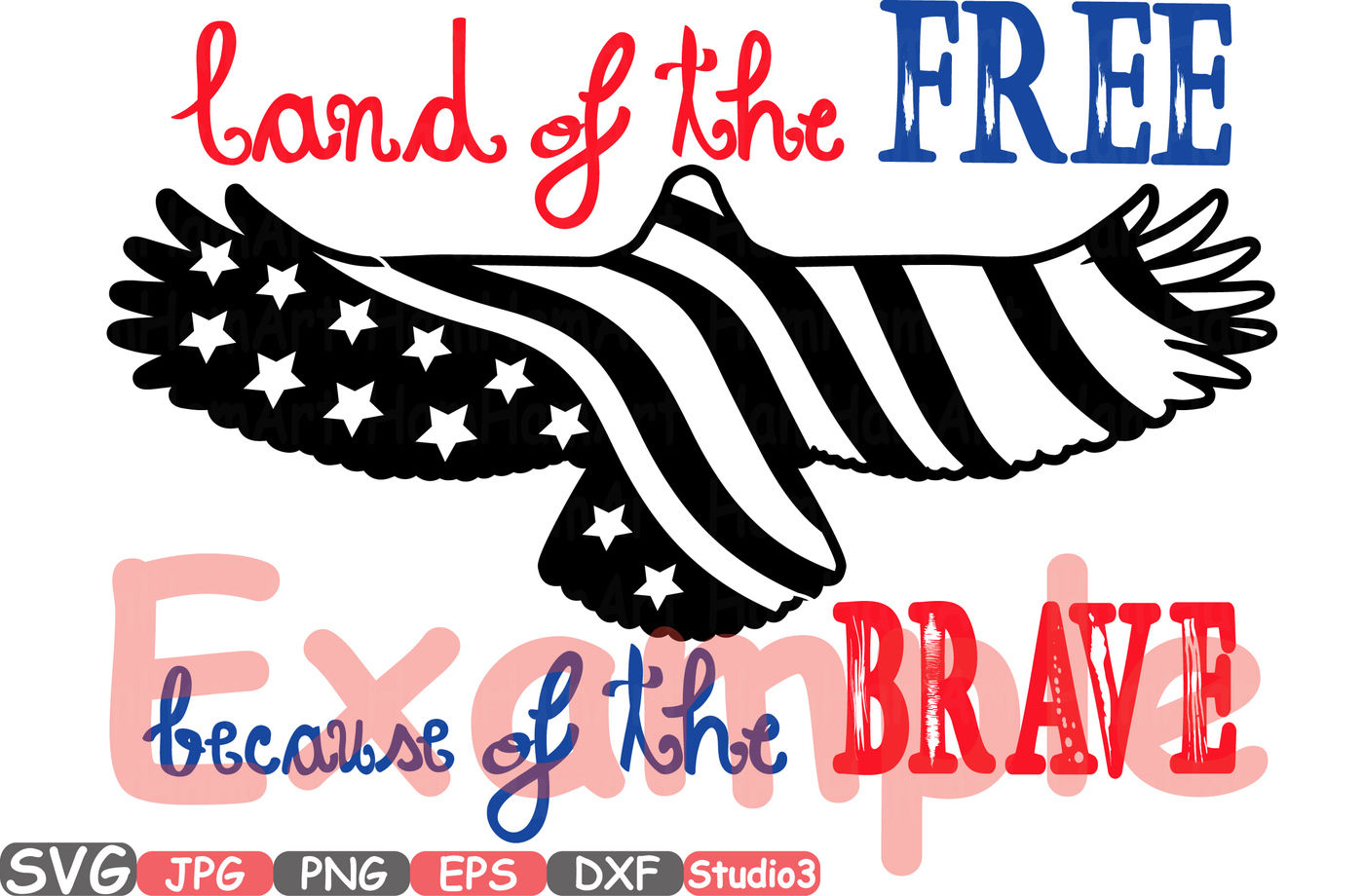 ori 82831 7ae0ff01ba7e0c6d034ae4800c06cbc8fb17e218 land of the free because of the brave quote silhouette svg independence studio3 american flag eagle flag eagles clipart 4th of july 497s