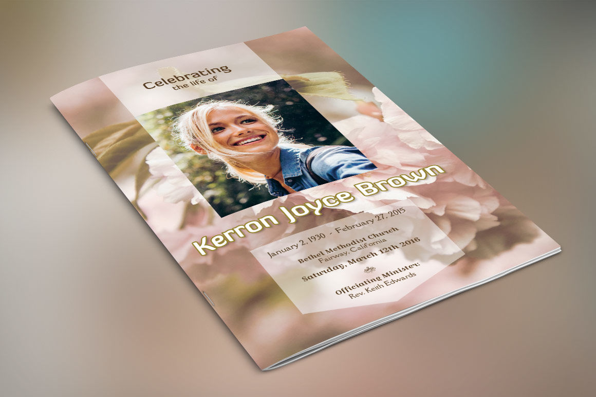 Adventure Small Funeral Program Template By Godserv Designs Thehungryjpeg Com