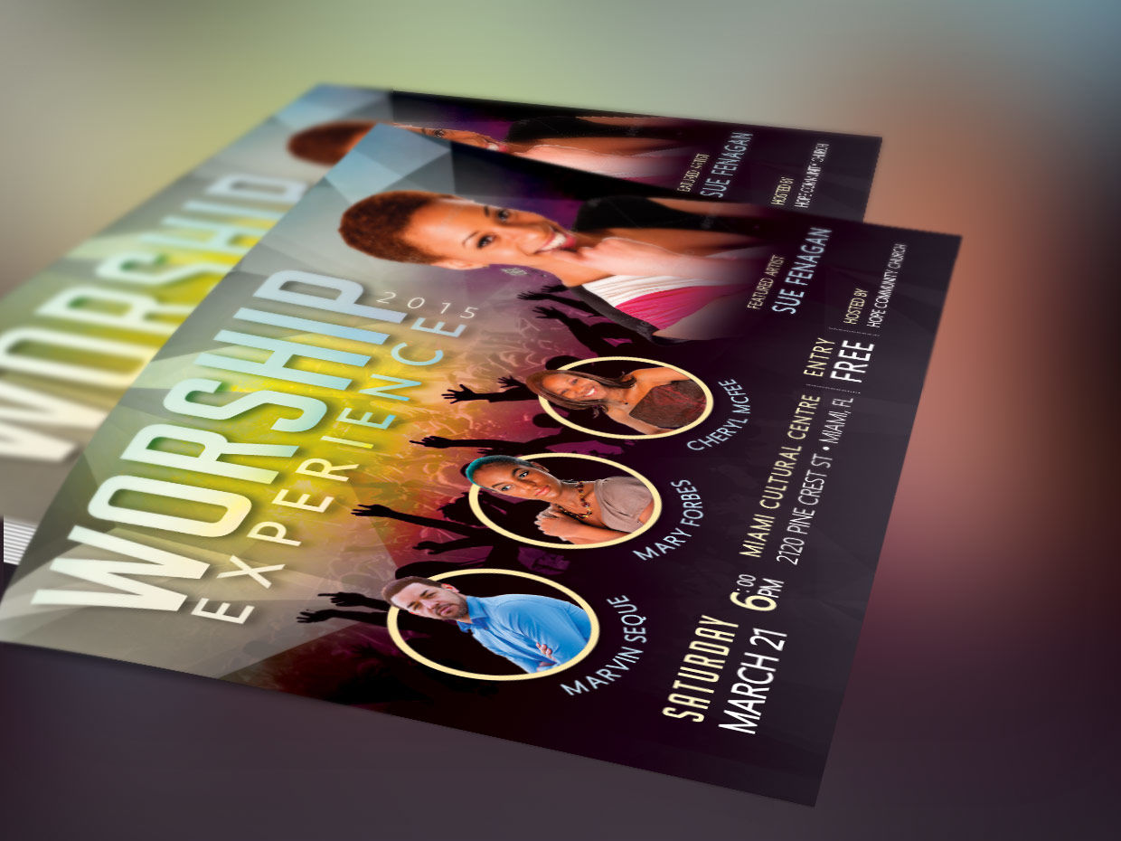 Church Concert Flyer Photoshop Template By Godserv Designs ...