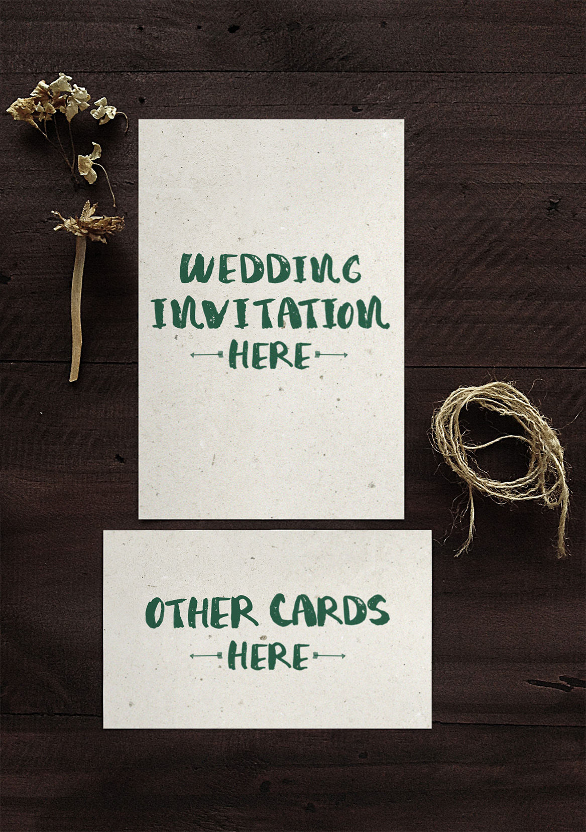 Download Wedding Invitation Mockups By Bluerobindesignshop | TheHungryJPEG.com