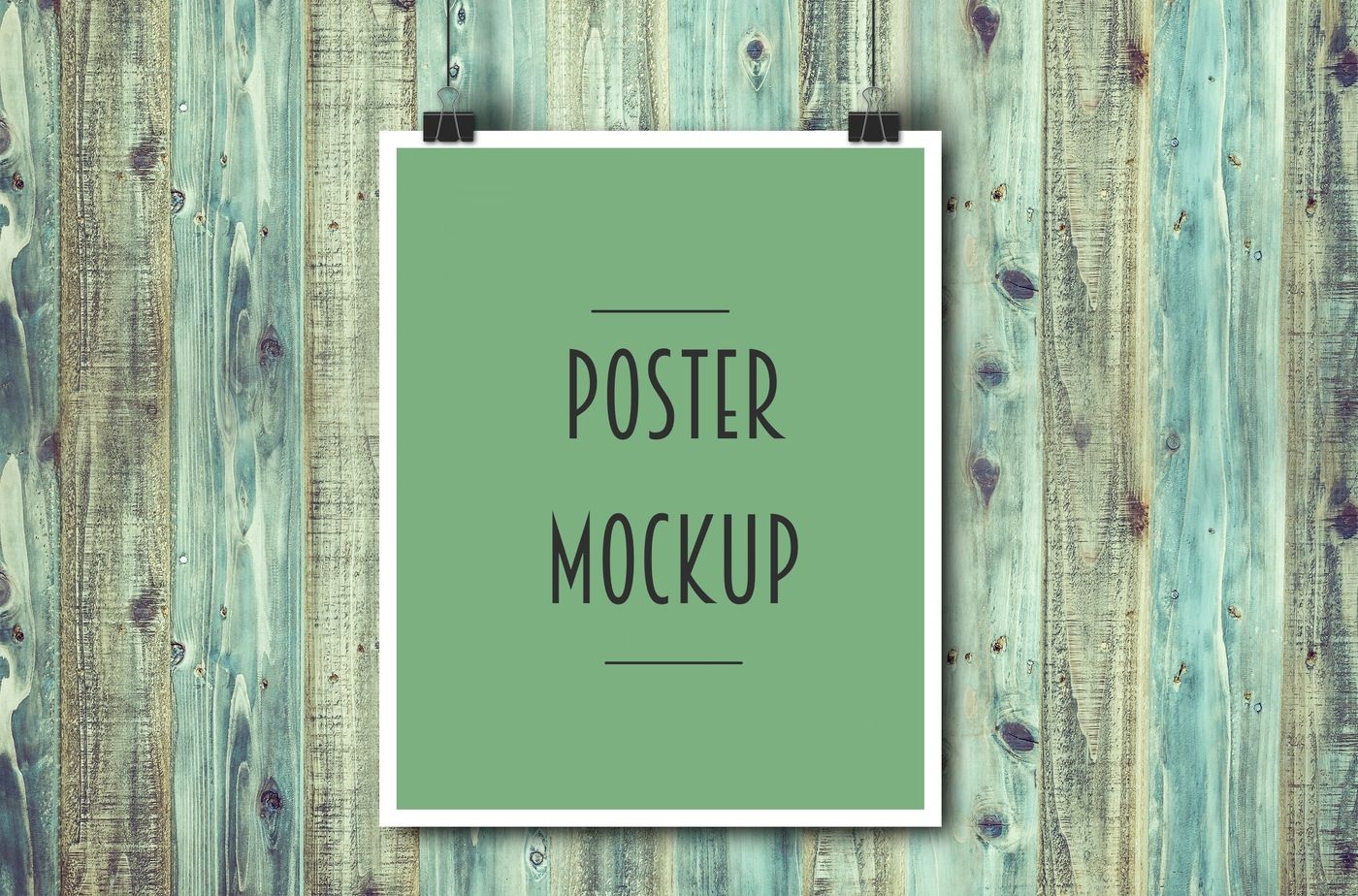 Download Hanging poster mockup By Paper Farms | TheHungryJPEG.com