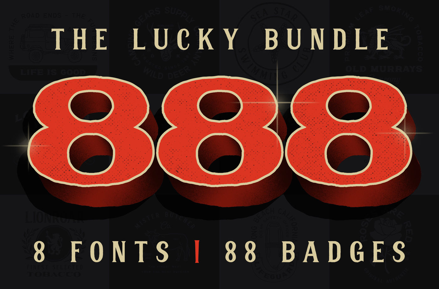 Download The 888 Lucky Bundle By Konstantine Studio Thehungryjpeg Com