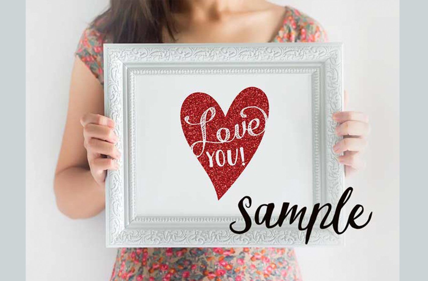 Download White Frame Mock Up for Display By Sunflower Day Love | TheHungryJPEG.com