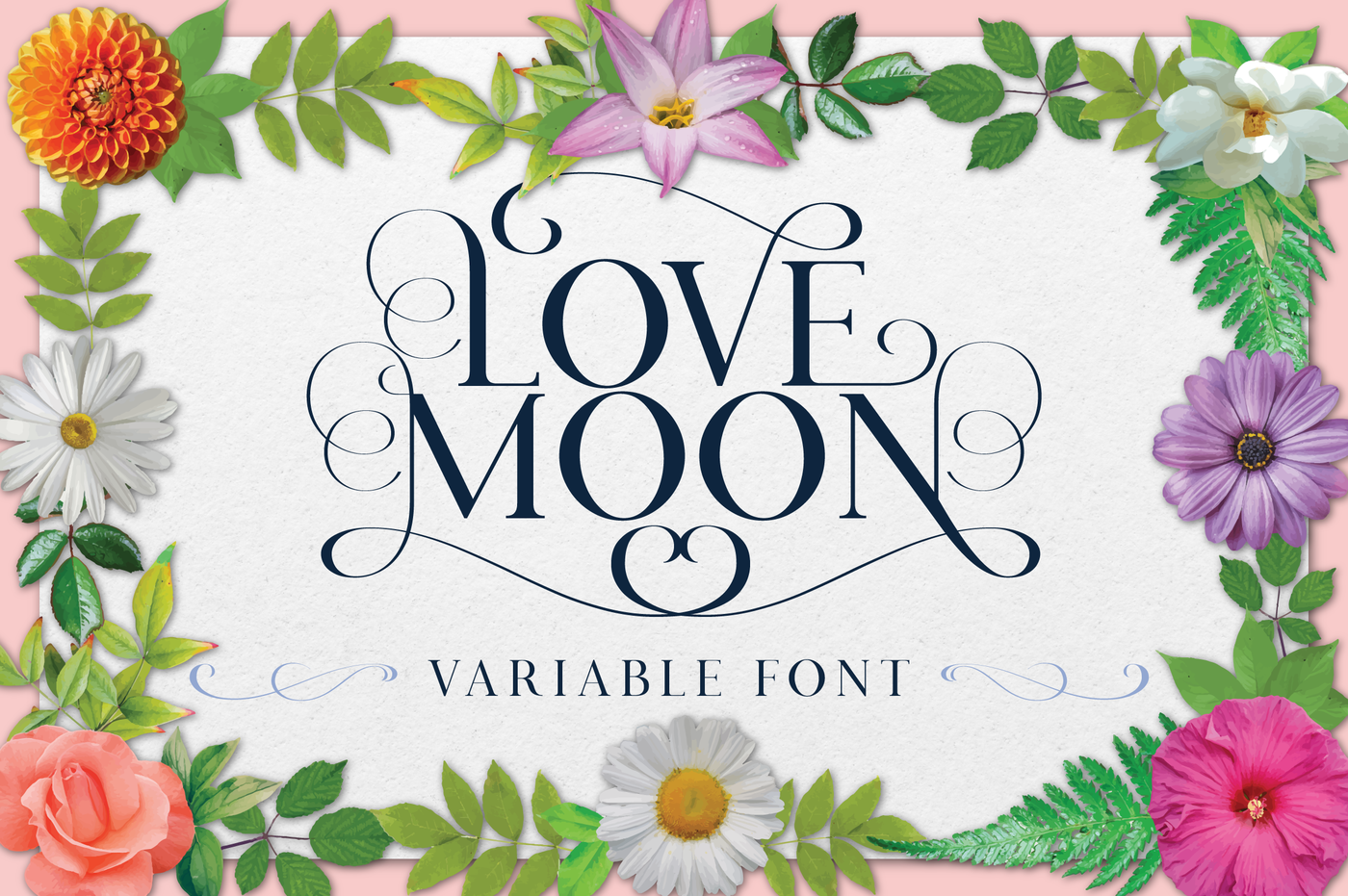 Love Moon Variable Font Bonus By Genilson Santos Thehungryjpeg Com