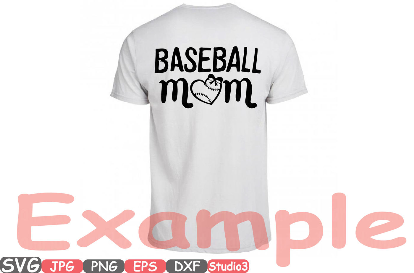 Baseball Mom Monogram Silhouette SVG Cutting Files Digital Clip Art ...