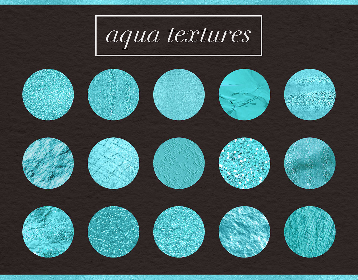 Aqua Blue Textured Backgrounds By North Sea Studio | TheHungryJPEG