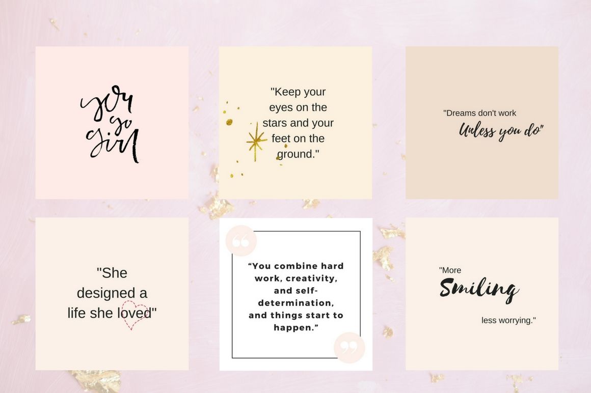 Instagram quotes pack By Creative_Stash | TheHungryJPEG.com