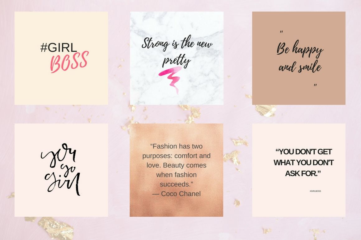 Instagram quotes pack By Creative_Stash | TheHungryJPEG