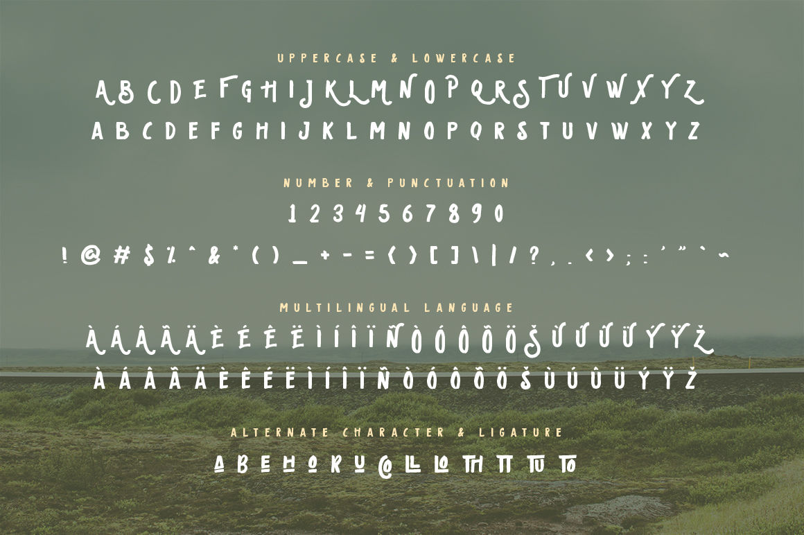 Oldventure Handbrushes Typeface By Dikas Studio Thehungryjpeg Com