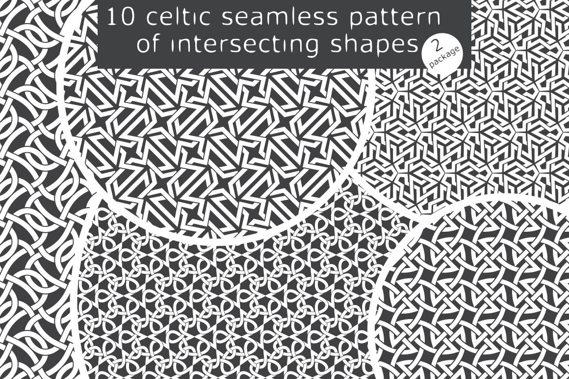 10 Celtic Patterns Package 2 By Guten Tag Vector Thehungryjpeg Com