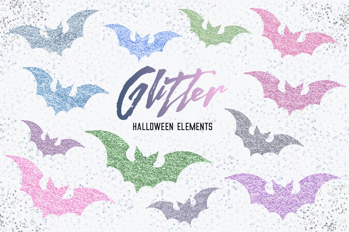 Halloween Glitter Pastel Patterns By Photohacklovers Thehungryjpeg Com