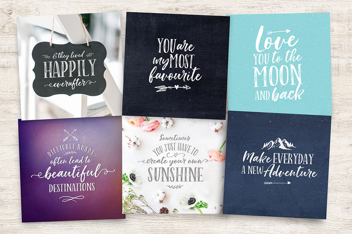 Indigo Summer Font Duo By Nicky Laatz | TheHungryJPEG