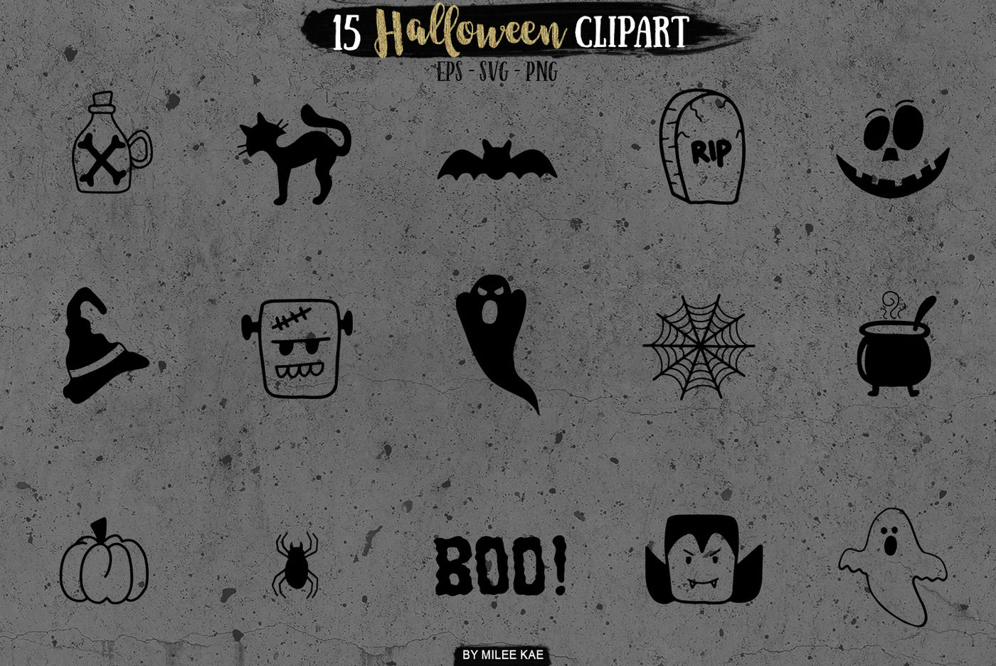 Download Halloween SVG bundle, PNG & EPS By MileeKae ...