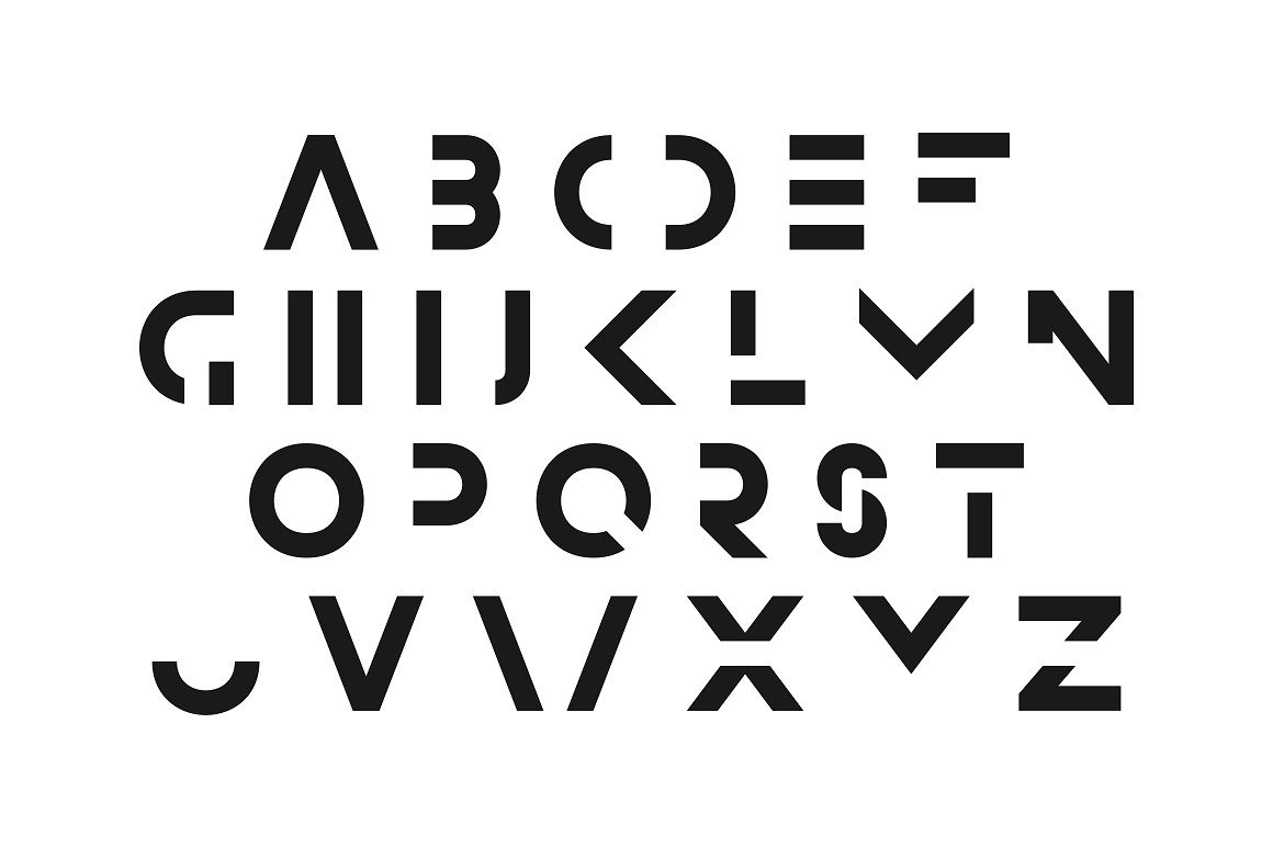 Download Minimalistic font - english alphabet By ExpressShop ...