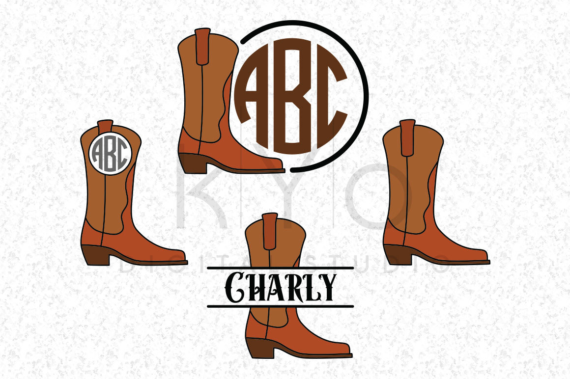 Download Cowboy Cowgirl Boots SVG DXF PND EPS cut files Western ...
