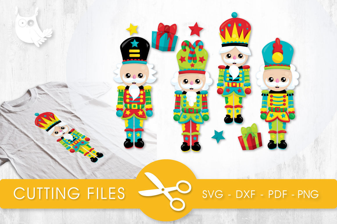 Christmas Nutcrackers Svg Png Eps Dxf Cut File By Prettycuttables Thehungryjpeg Com