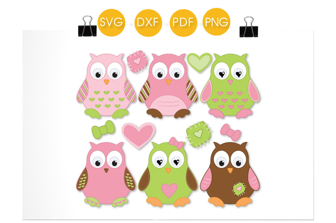 Download Cute Baby Owls Svg Png Eps Dxf Cut File By Prettycuttables Thehungryjpeg Com