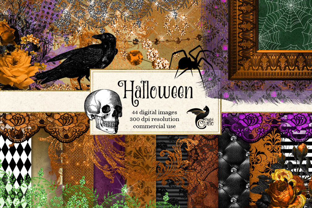 Download Halloween Digital Scrapbooking Kit By Digital Curio ...