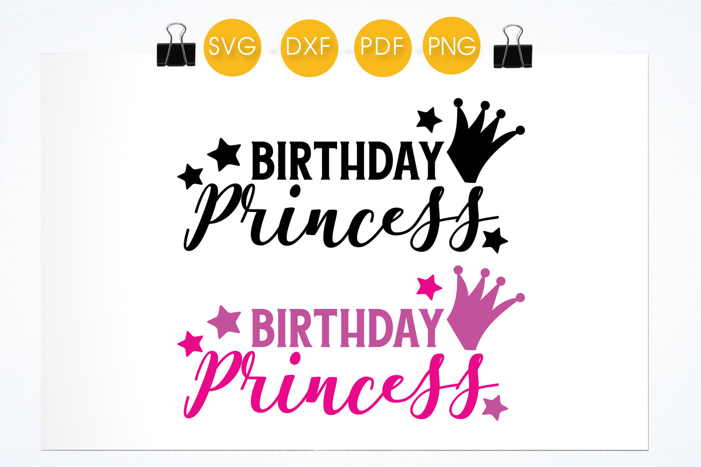 Download Birthday Princess Svg Png Eps Dxf Cut File By Prettycuttables Thehungryjpeg Com