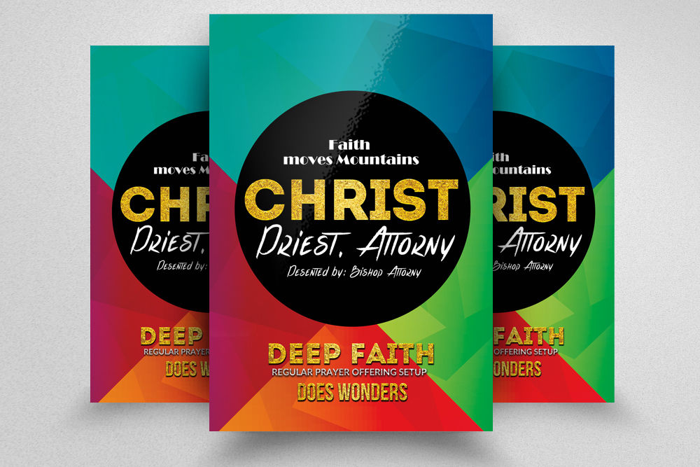 Modern Church Flyer By Designhub Thehungryjpeg Com