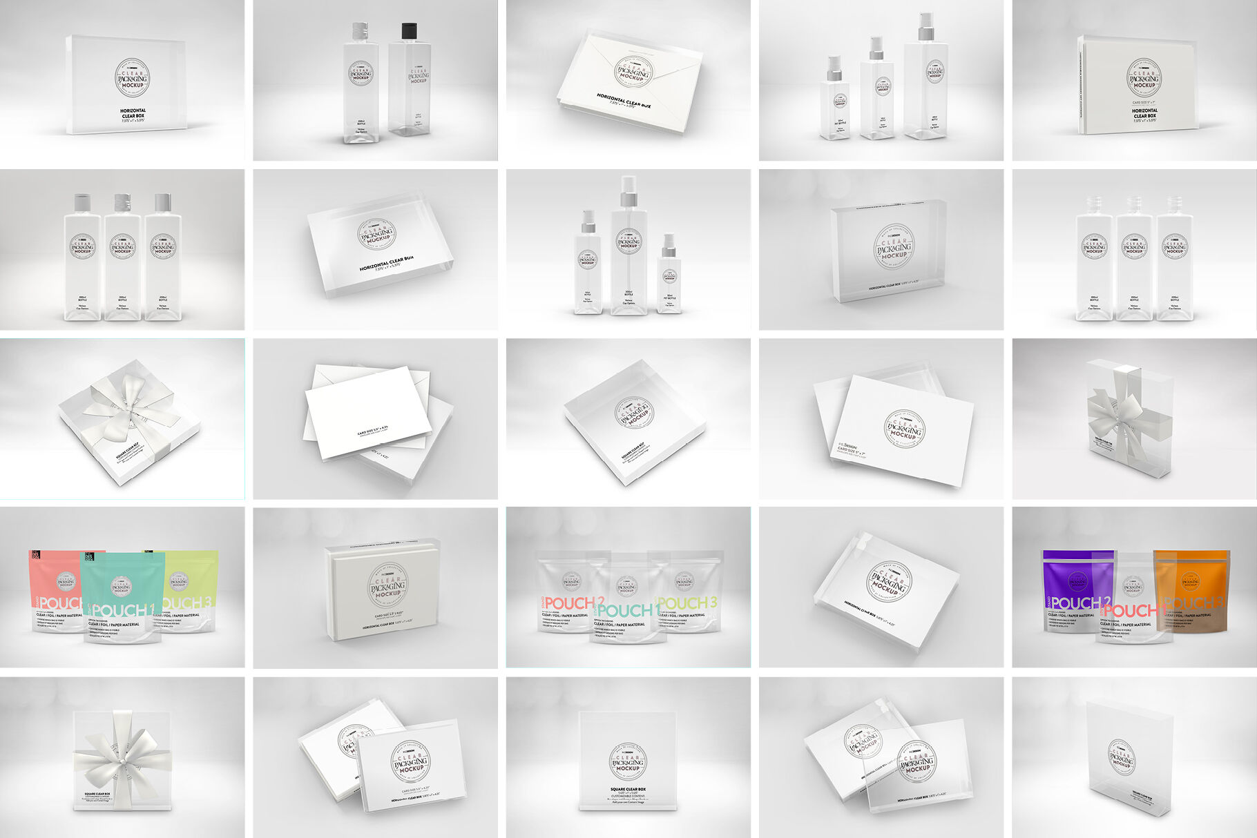 Download 6 Bottles Pack Mockup Front View Yellowimages