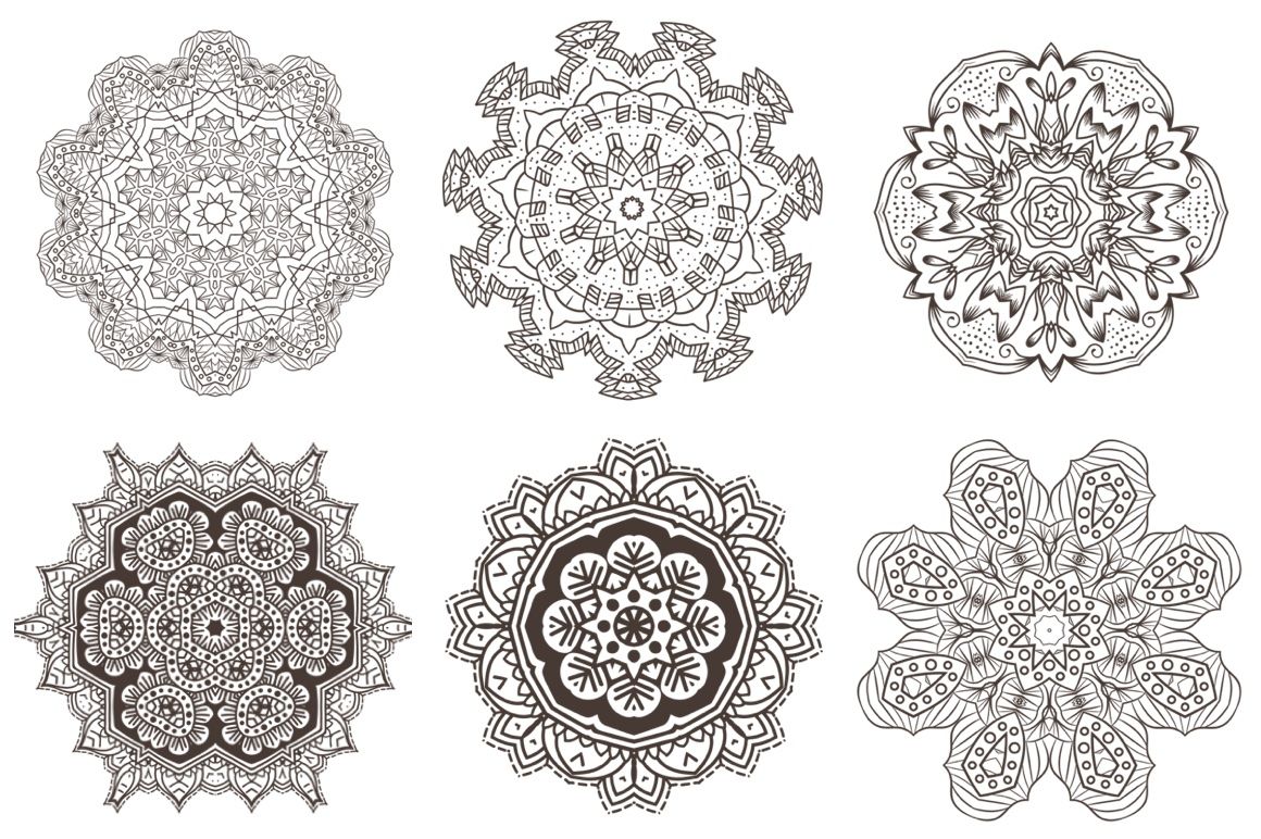 Download Awesome 69 Mandala II Set in Vector By Ckybe's Store ...