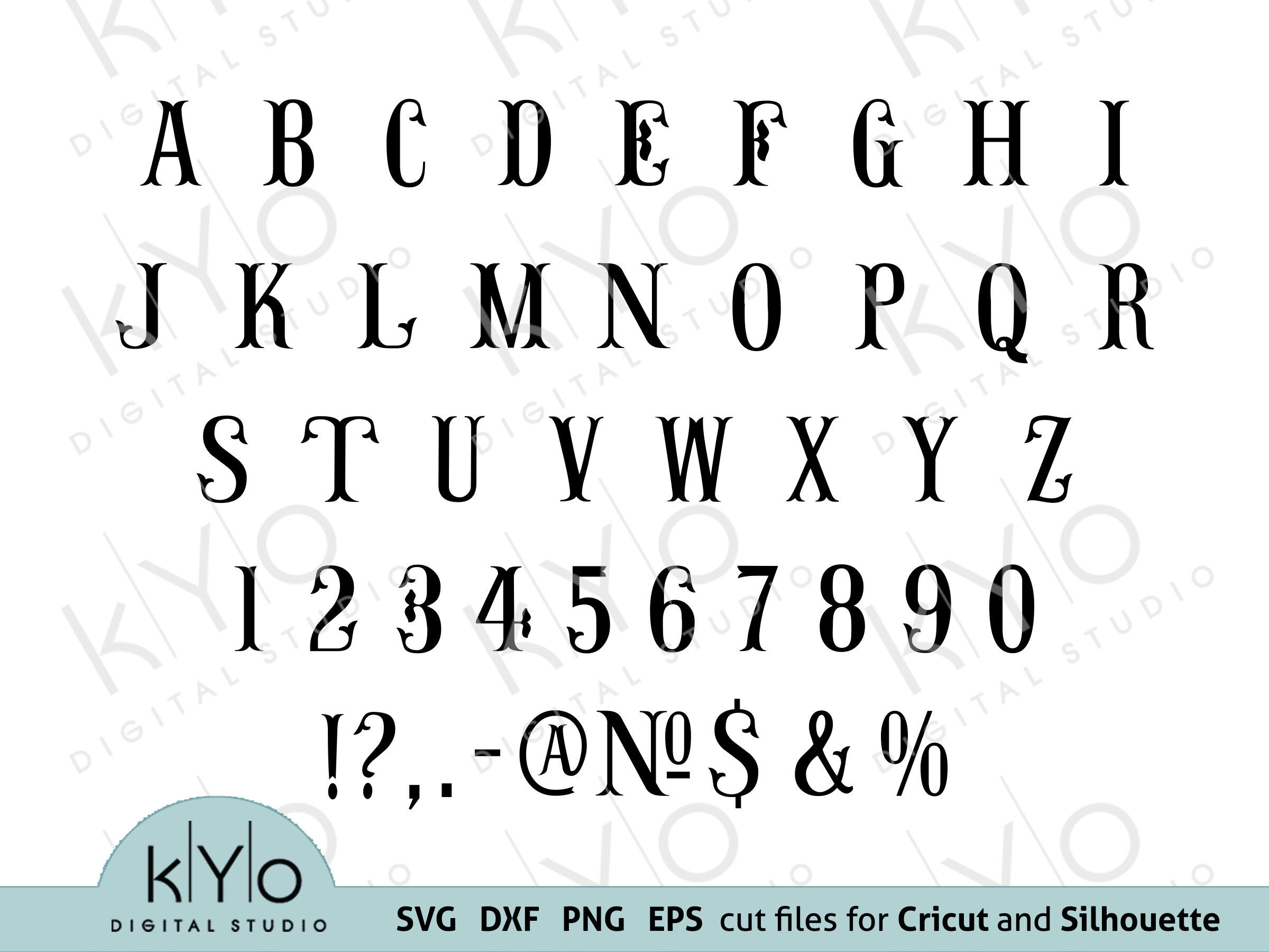 Download Cricut Monogram Font Bundle Svg Files Not Typing By Kyo Digital Studio Thehungryjpeg Com