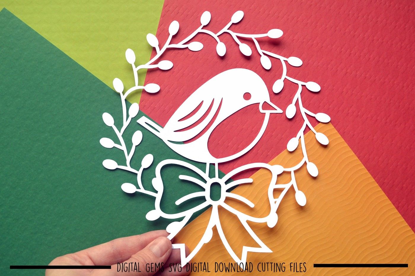 Download Robin Paper Cut SVG / DXF / EPS Files By Digital Gems | TheHungryJPEG.com