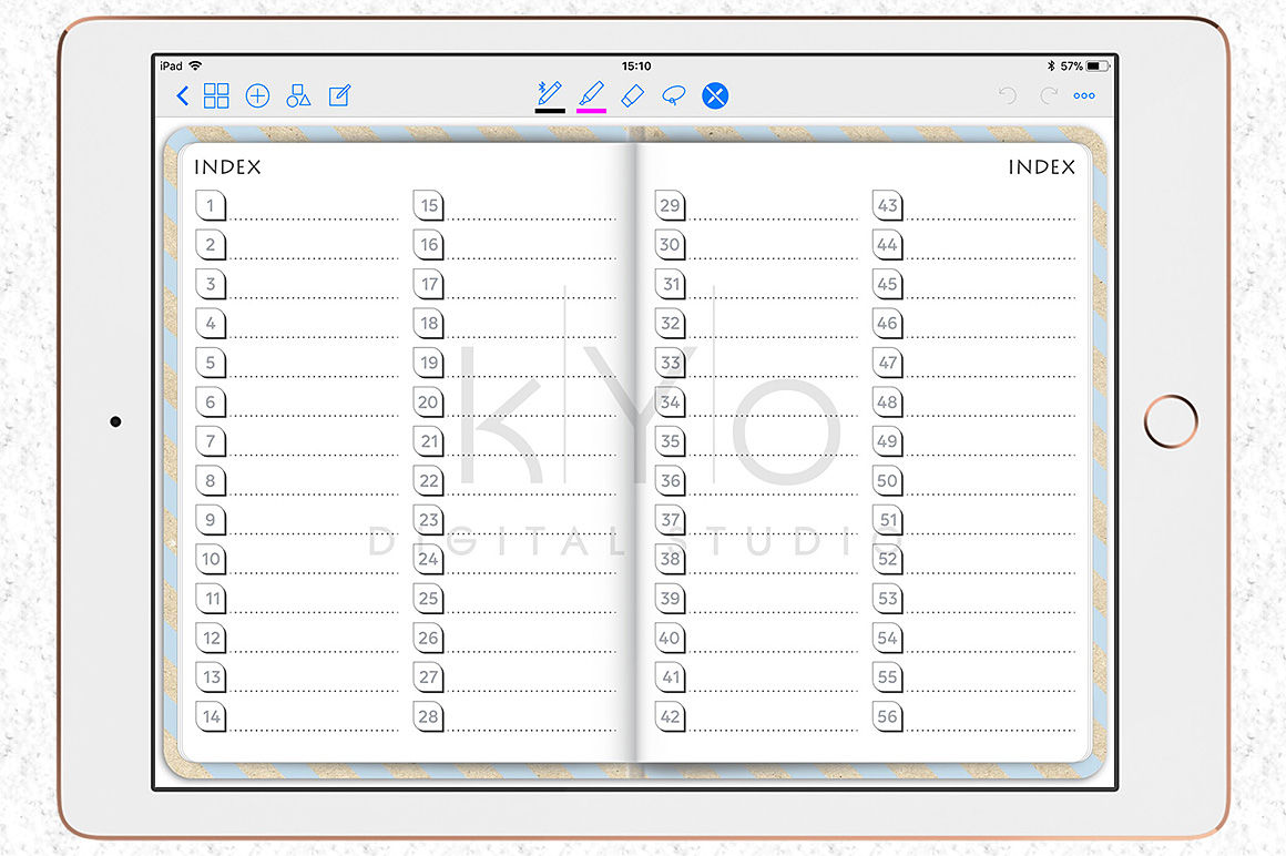 Digital Planner For Goodnotes App Digital Bullet Journal