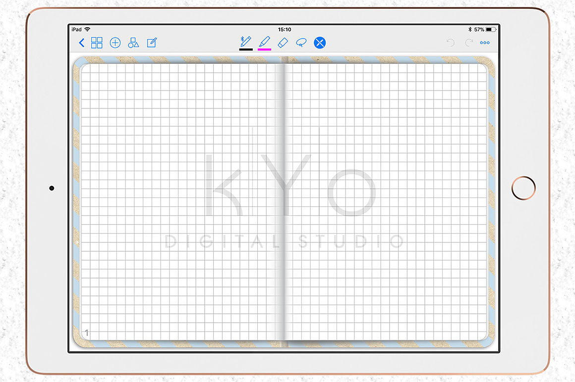 Digital Planner For Goodnotes App Digital Bullet Journal For Ipad Pro By Kyo Digital Studio Thehungryjpeg Com