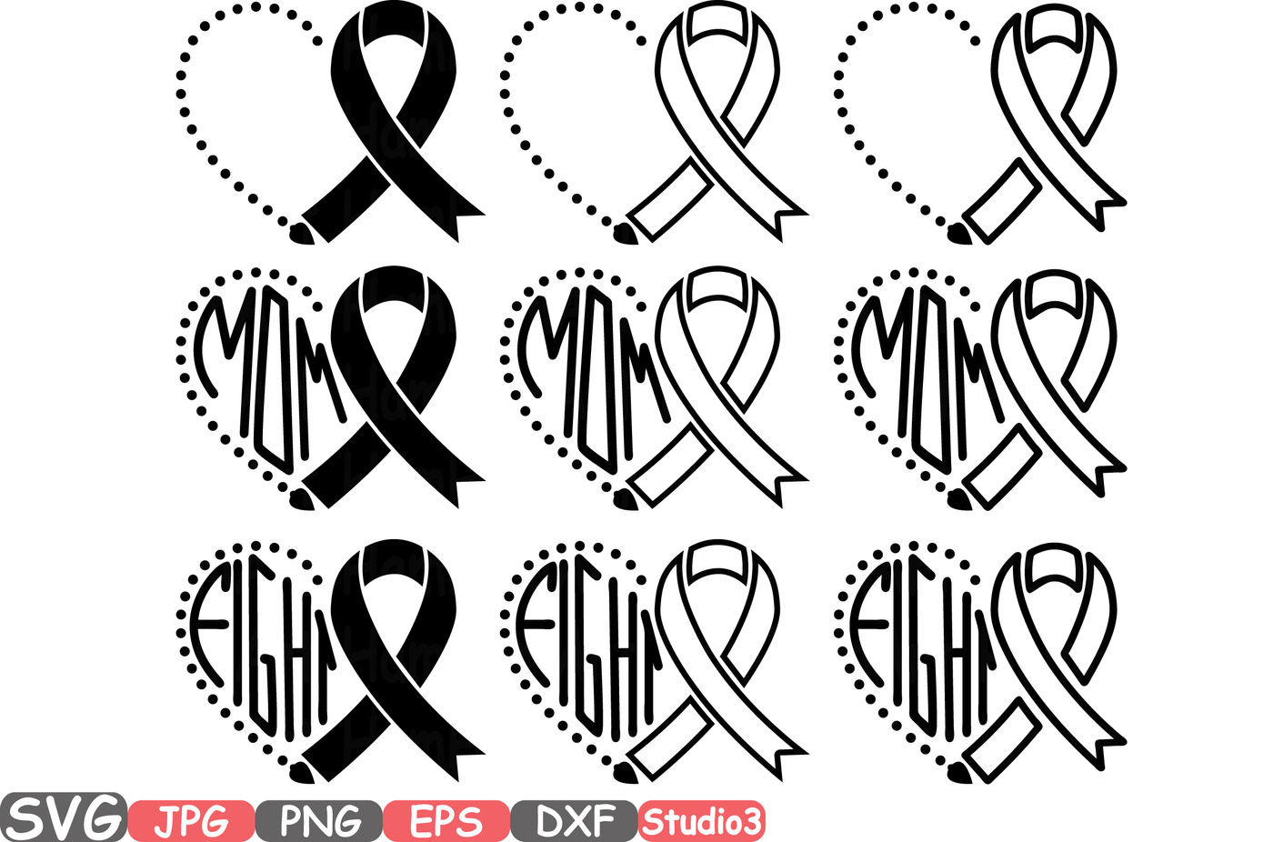 Silhouette Breast Cancer Ribbon SVG – MasterBundles