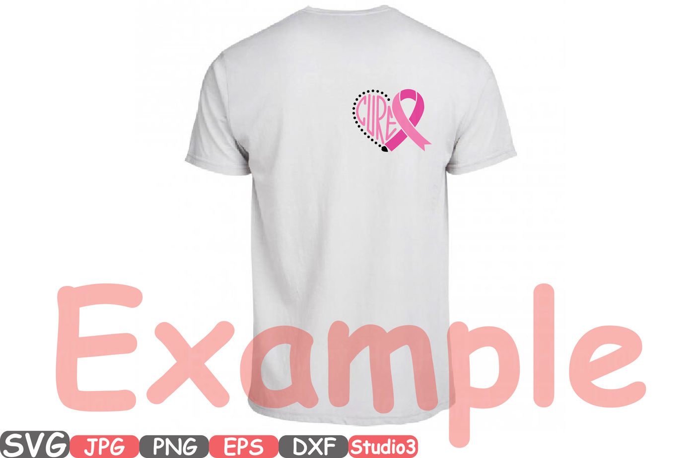 Breast Cancer Ribbon Silhouette SVG Cutting Files Digital Clip Art Graphic  Studio3 cricut cuttable Die Cut Machines love cure faith -711s By HamHamArt