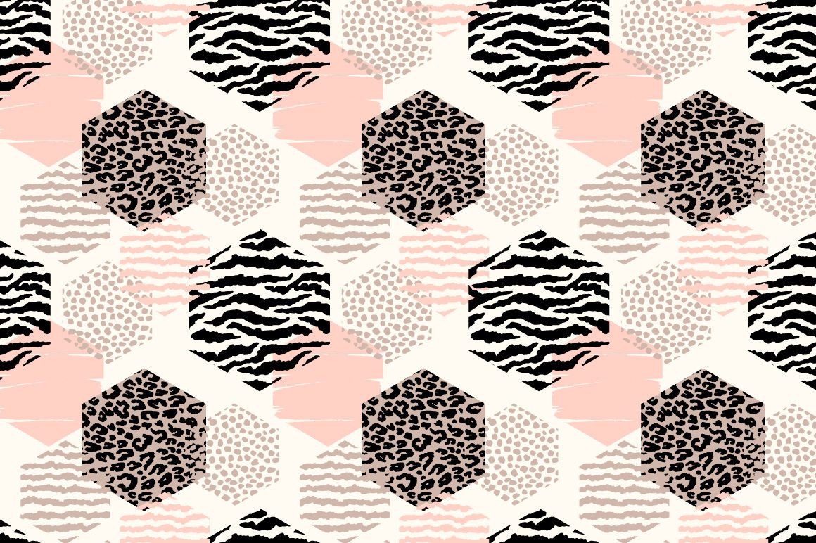 8 abstract geometric animal patterns By Grape Studio | TheHungryJPEG