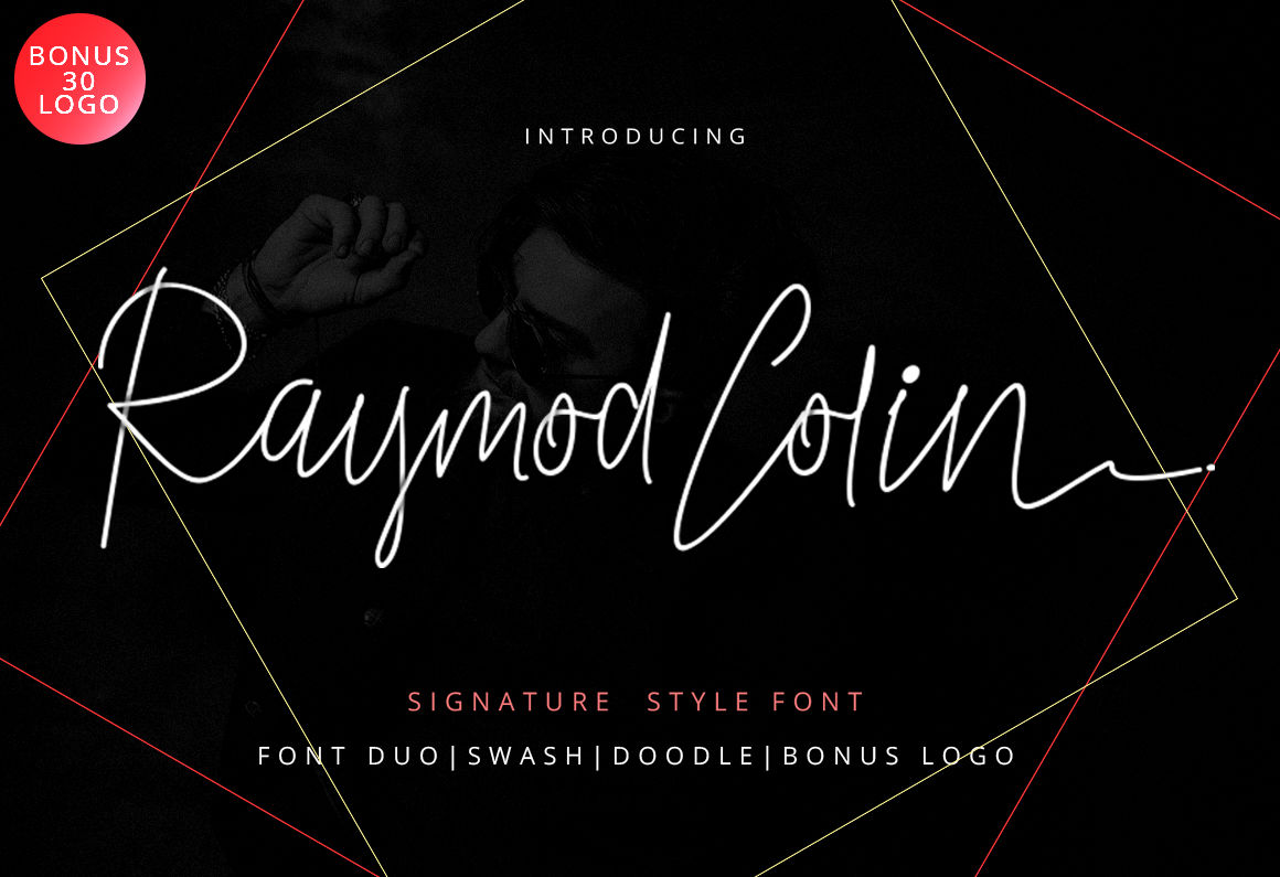 Raymod Colin Font Duo By Ijemrockart Thehungryjpeg Com