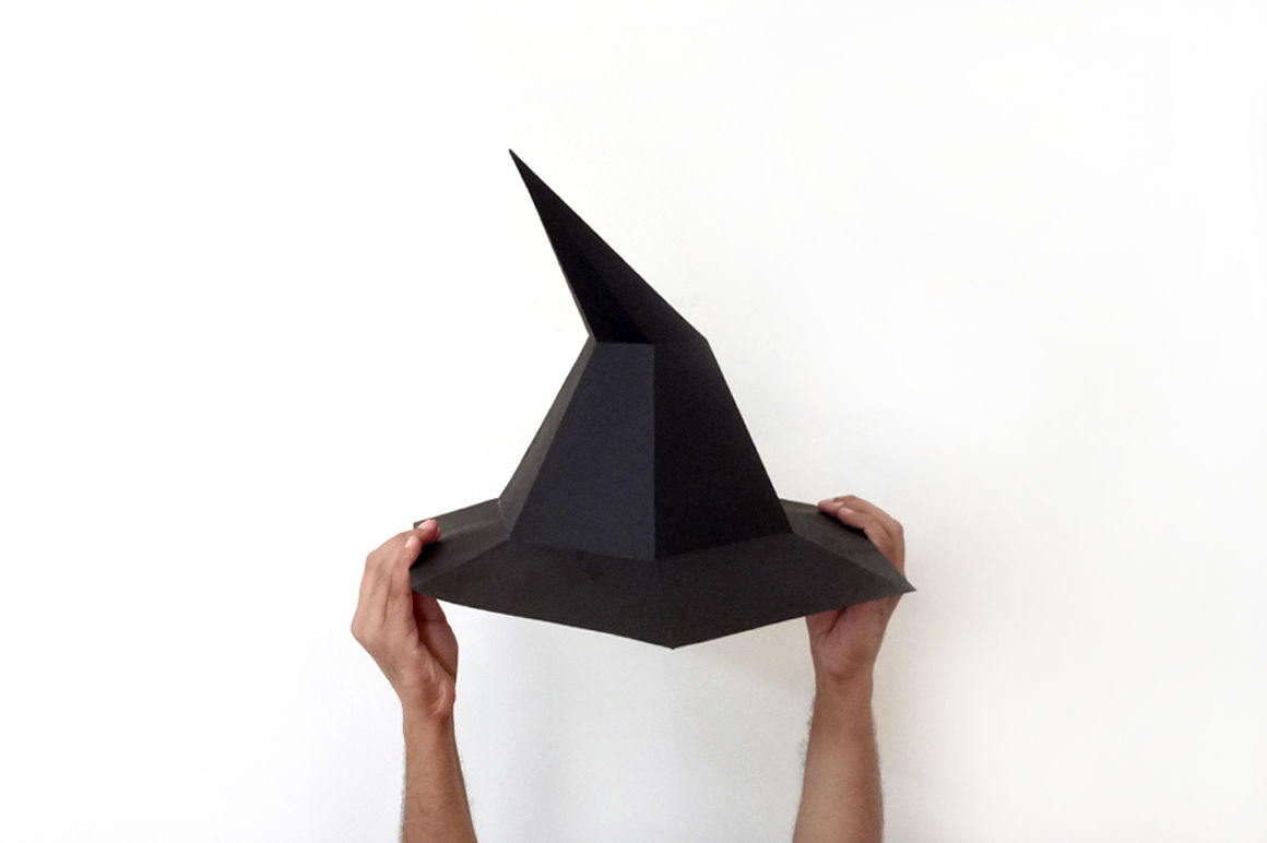 DIY Halloween Witch hat 3d papercraft By PAPER amaze TheHungryJPEG