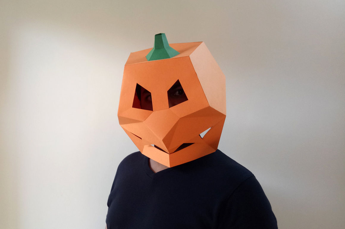 Diy Halloween Mask 3d Papercraft By Paper Amaze Thehungryjpeg Com