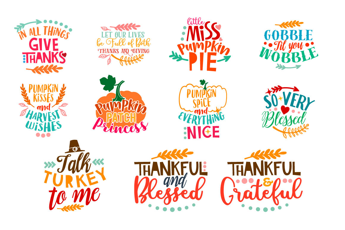 Download Thanksgiving Bundle 46 Thanksgiving Quotes In Svg Dxf Cdr Eps Ai Jpg Pdf And Png Formats By Premiumsvg Thehungryjpeg Com