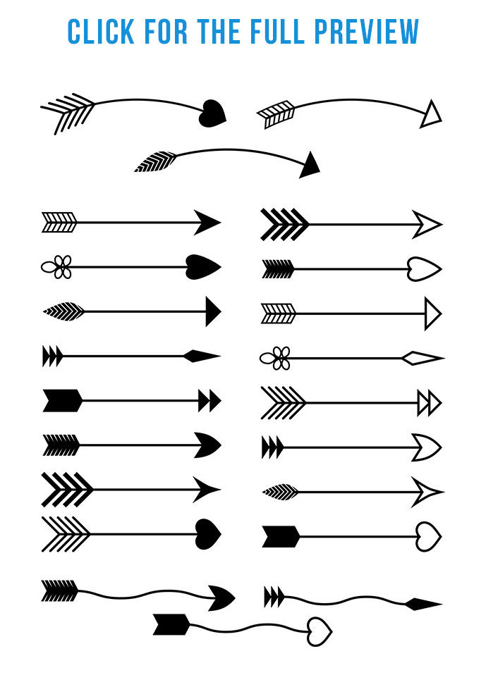 Download 22 Arrows Clipart, Rustic Arrow Clipart, Arrow SVG ...