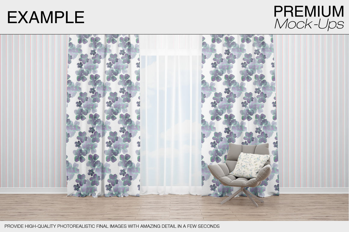 Download Curtains Mockup By Mockups | TheHungryJPEG.com