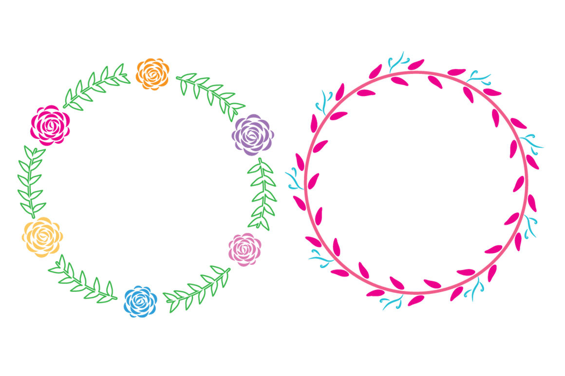 Download Floral Laurel Wreaths - Vector By aivos | TheHungryJPEG.com