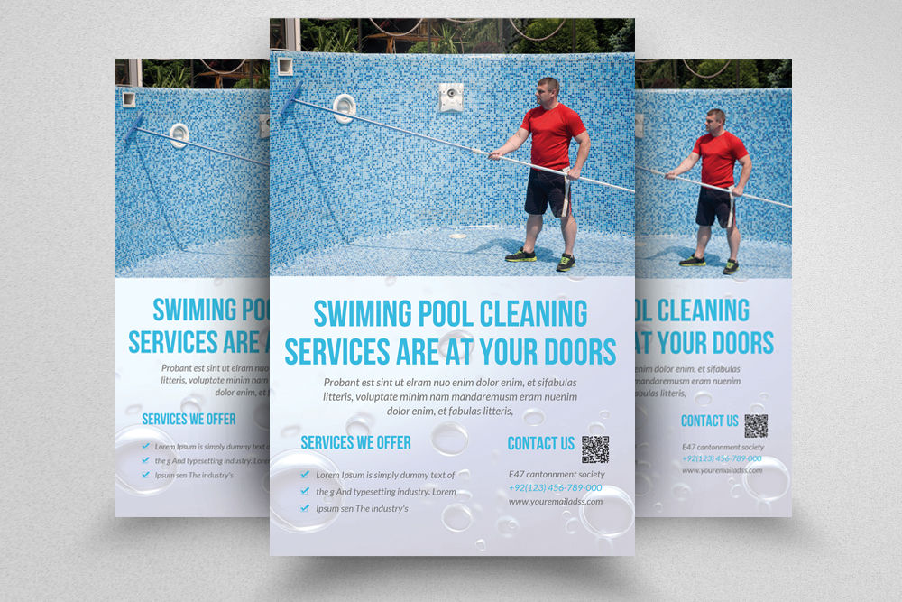 Pool Cleaning Service Services Water Modelo PosterMyWall