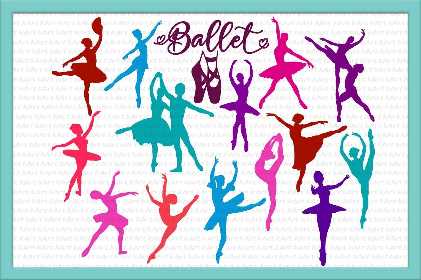 Dance Svg SVG Files For Cricut Ballerina Silhouette Vector Graphics