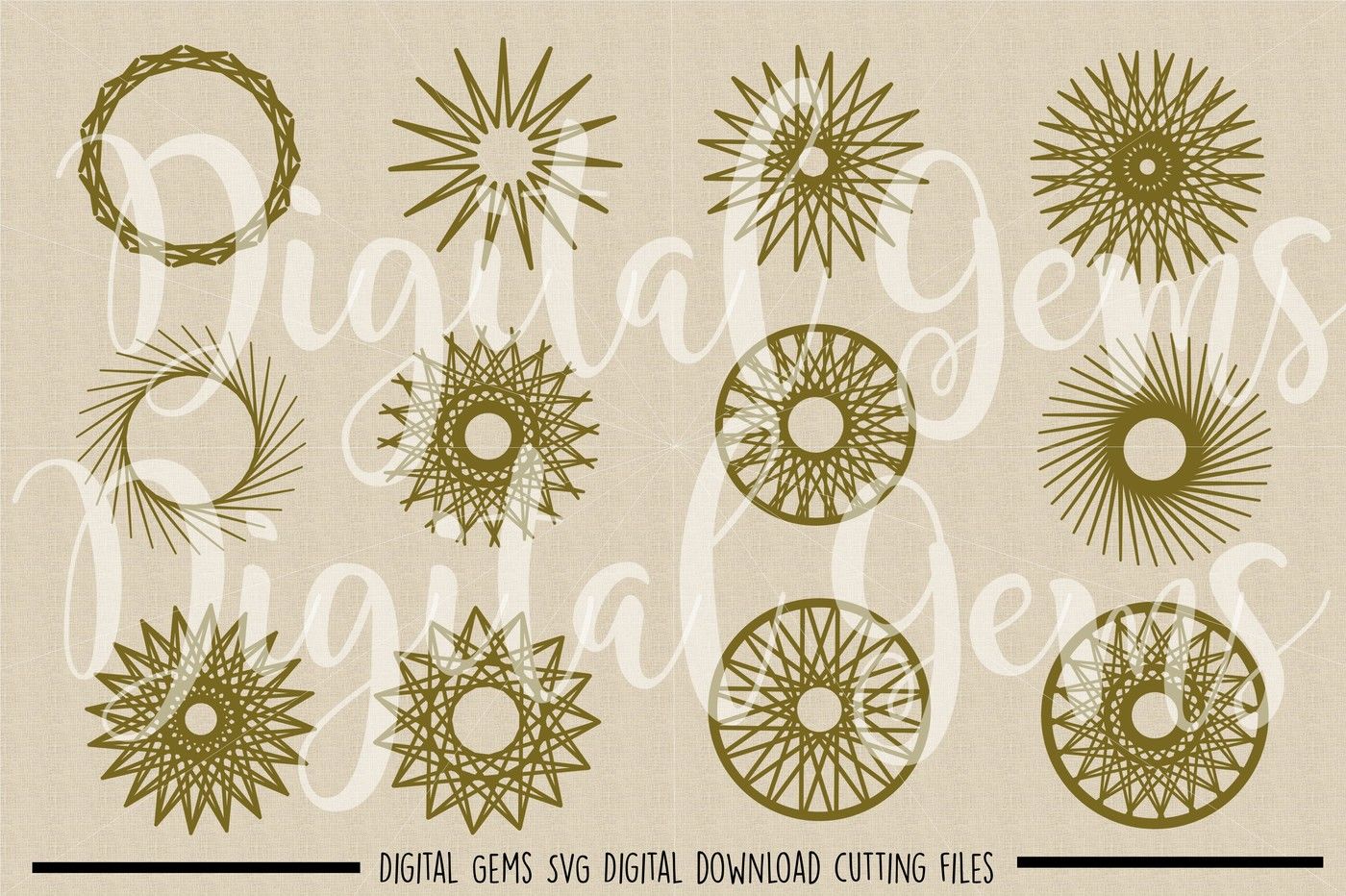 Mandala Patterns Svg Dxf Eps Png Files By Digital Gems Thehungryjpeg Com