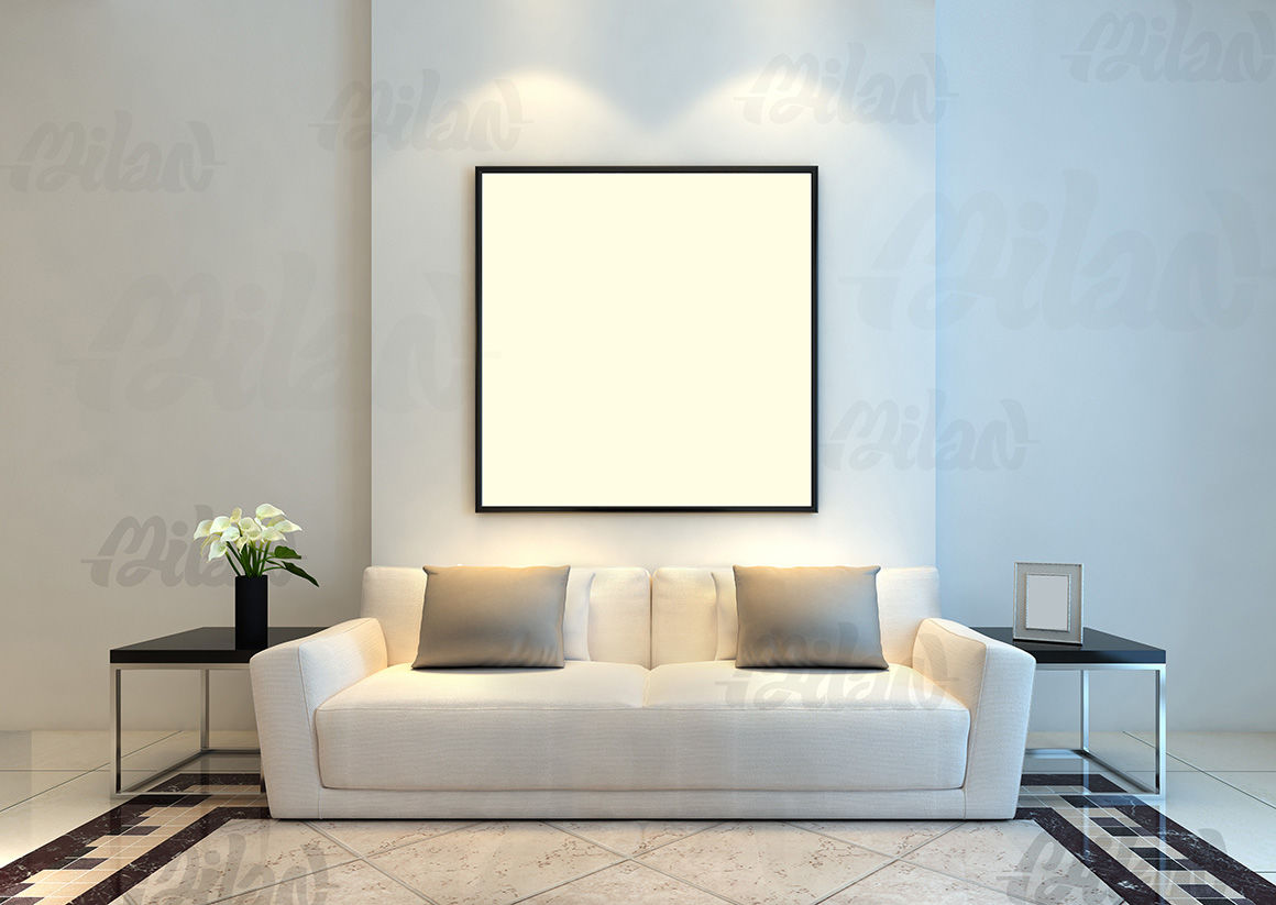 living room picture template