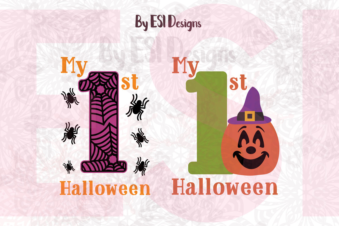 My 1st Halloween Designs Svg Dxf Eps Png Cutting Files Clipart Sublimation By Esi Designs Thehungryjpeg Com