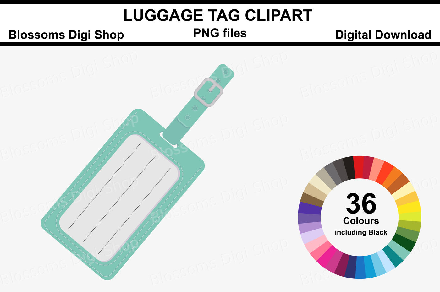 luggage tag clip art