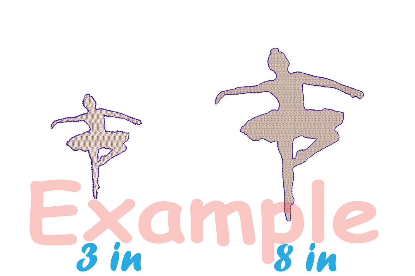 Ballet Ballerina Designs for Embroidery Machine Instant Download Commercial Use digital file 4x4 5x7 hoop icon symbol sign ribbon Dancer 43b