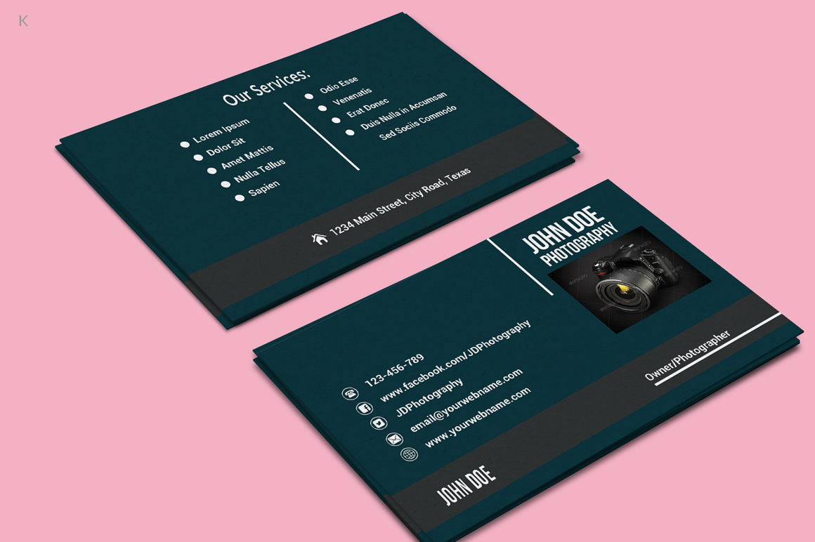 Photography Business Card Template By Ayme Designs TheHungryJPEG