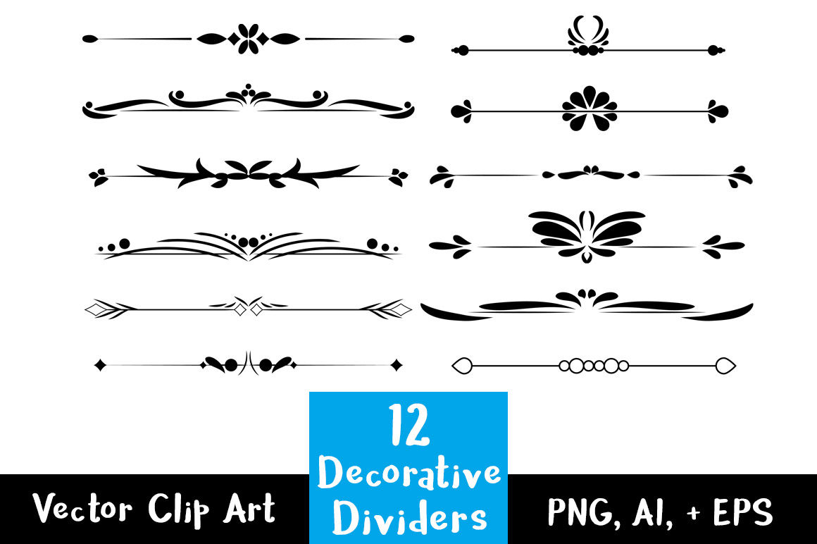 line flourish clipart downloads